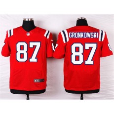 New England Patriots #87 Rob Gronkowski Elite Red Alternate Men Nike NFL Jersey