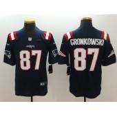 New England Patriots #87 Rob Gronkowski Navy Blue Color Rush Men Limited Nike NFL Jersey
