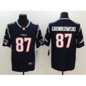 New England Patriots #87 Rob Gronkowski Navy Blue Vapor Untouchable Limited Men Nike NFL Jersey