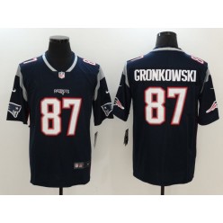 New England Patriots #87 Rob Gronkowski Navy Blue Vapor Untouchable Limited Men Nike NFL Jersey