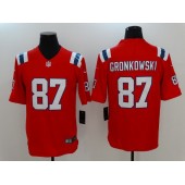 New England Patriots #87 Rob Gronkowski Red Vapor Untouchable Limited Men Nike NFL Jersey