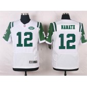 New York Jets #12 Joe Namath Elite White Men Nike NFL Jersey