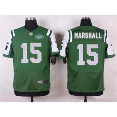 New York Jets #15 Brandon Marshall Elite Green Team Color Men Nike NFL Jersey