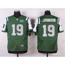 New York Jets #19 Keyshawn Johnson Elite Green Team Color Men Nike NFL Jersey