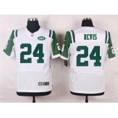 New York Jets #24 Darrelle Revis Elite White Men Nike NFL Jersey