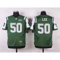 New York Jets #50 Darron Lee Elite Green Team Color Men Nike NFL Jersey