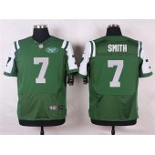 New York Jets #7 Geno Smith Elite Green Team Color Men Nike NFL Jersey