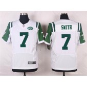 New York Jets #7 Geno Smith Elite White Men Nike NFL Jersey