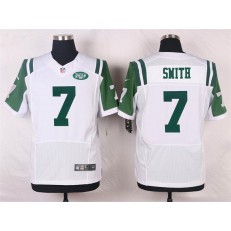 New York Jets #7 Geno Smith Elite White Men Nike NFL Jersey