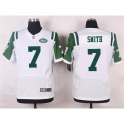 New York Jets #7 Geno Smith Elite White Men Nike NFL Jersey