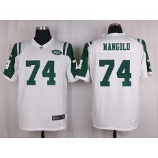 New York Jets #74 Nick Mangold White Vapor Untouchable Player Limited Nike NFL Jersey