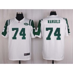 New York Jets #74 Nick Mangold White Vapor Untouchable Player Limited Nike NFL Jersey