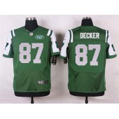 New York Jets #87 Eric Decker Elite Green Team Color Men Nike NFL Jersey