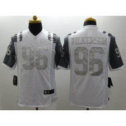 New York Jets #96 Muhammad Wilkerson White Men Stitched Nike NFL Limited Platinum Jersey