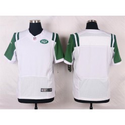 New York Jets Blank Elite White Men Nike NFL Jersey