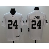 Oakland Raiders #24 Marshawn Lynch White Vapor Untouchable Limited Men Nike NFL Jersey