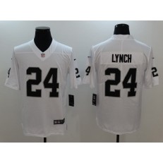 Oakland Raiders #24 Marshawn Lynch White Vapor Untouchable Limited Men Nike NFL Jersey