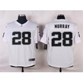 Oakland Raiders #28 Latavius Murray White Men Stitched Nike NFL Elite Jersey