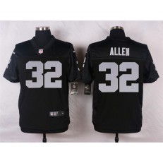 Oakland Raiders #32 Marcus Allen Black Men Stitched Nike NFL Elite Jersey