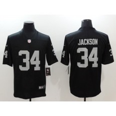 Oakland Raiders #34 Bo Jackson Black Vapor Untouchable Limited Men Nike NFL Jersey