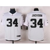 Oakland Raiders #34 Bo Jackson White Men Stitched Nike NFL Elite Jersey