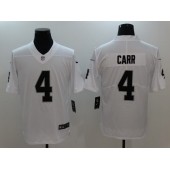 Oakland Raiders #4 Derek Carr  White Vapor Untouchable Limited Men Nike NFL Jersey