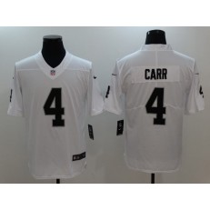 Oakland Raiders #4 Derek Carr  White Vapor Untouchable Limited Men Nike NFL Jersey
