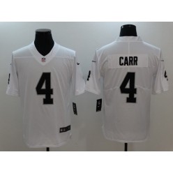 Oakland Raiders #4 Derek Carr  White Vapor Untouchable Limited Men Nike NFL Jersey