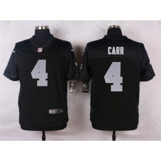 Oakland Raiders #4 Derek Carr Black Men Stitched Nike NFL Elite Jersey