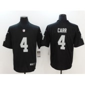 Oakland Raiders #4 Derek Carr Black Vapor Untouchable Limited Men Nike NFL Jersey