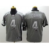 Oakland Raiders #4 Derek Carr Grey Drift Fashion Men Football Nike NFL Jersey