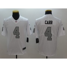 Oakland Raiders #4 Derek Carr White Color Rush Men Limited Nike NFL Jersey