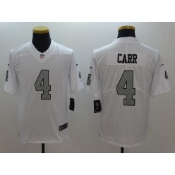 Oakland Raiders #4 Derek Carr White Color Rush Men Limited Nike NFL Jersey