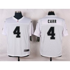 Oakland Raiders #4 Derek Carr White Men Stitched Nike NFL Elite Jersey