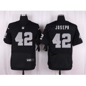 Oakland Raiders #42 Karl Joseph Black Home Elite Men Nike NFL Jersey