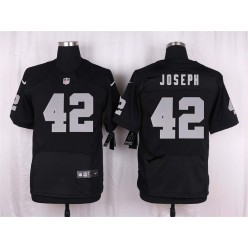 Oakland Raiders #42 Karl Joseph Black Home Elite Men Nike NFL Jersey