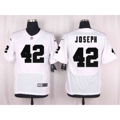 Oakland Raiders #42 Karl Joseph White Home Elite Men Nike NFL Jersey