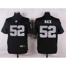 Oakland Raiders #52 Khalil Mack Black Men Stitched Nike NFL Elite Jersey