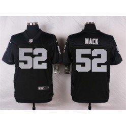 Oakland Raiders #52 Khalil Mack Black Men Stitched Nike NFL Elite Jersey