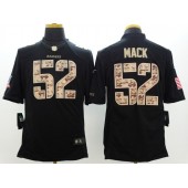 Oakland Raiders #52 Khalil Mack Black Men Stitched Nike NFL Limited Salute to Service Jersey