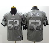 Oakland Raiders #52 Khalil Mack Grey Drift Fashion Men Football Nike NFL Jersey
