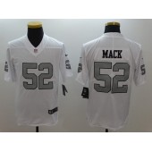 Oakland Raiders #52 Khalil Mack White Color Rush Men Limited Nike NFL Jersey
