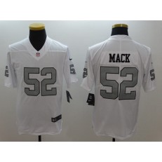 Oakland Raiders #52 Khalil Mack White Color Rush Men Limited Nike NFL Jersey