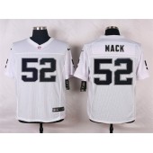 Oakland Raiders #52 Khalil Mack White Men Stitched Nike NFL Elite Jersey