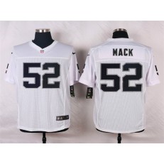 Oakland Raiders #52 Khalil Mack White Men Stitched Nike NFL Elite Jersey