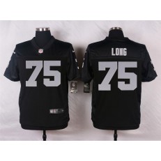 Oakland Raiders #75 Howie Long Black Men Stitched Nike NFL Elite Jersey