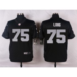 Oakland Raiders #75 Howie Long Black Men Stitched Nike NFL Elite Jersey