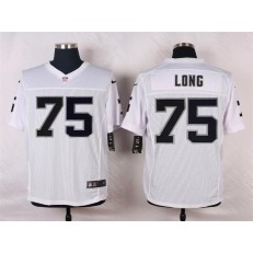 Oakland Raiders #75 Howie Long White Men Stitched Nike NFL Elite Jersey