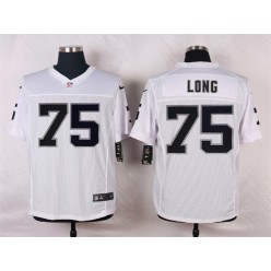 Oakland Raiders #75 Howie Long White Men Stitched Nike NFL Elite Jersey