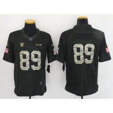 Oakland Raiders #89 Amari Cooper Anthracite Salute to Service Limited Nike NFL Jersey